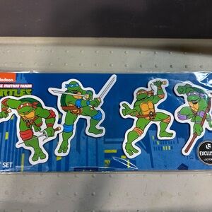 Nickelodeon Teenage Mutant Ninja Turtle Magnets. Set of 8. Four in each piece.